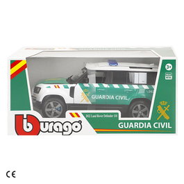 BURAGO Coche Guardia Civil Land Rover Defender metal