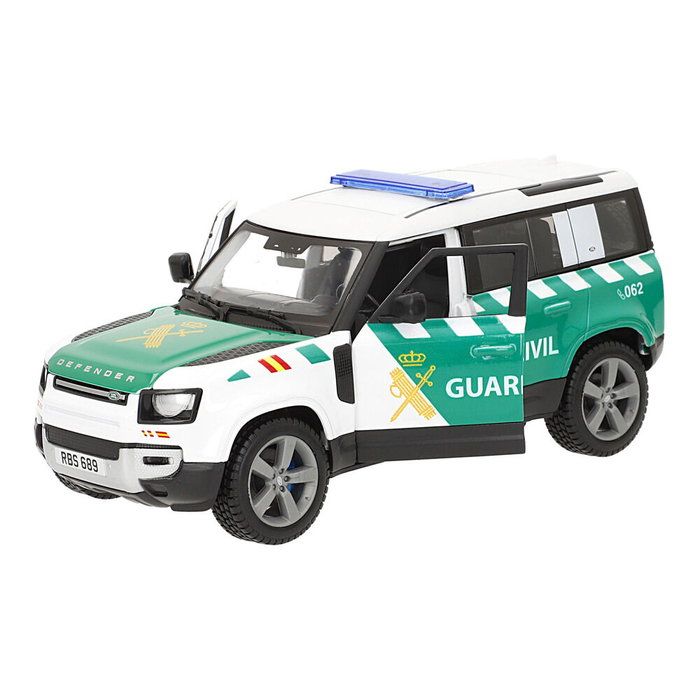 BURAGO Coche Guardia Civil Land Rover Defender metal