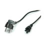 VALUE Cable de Corriente 3 Polos para Portátil, Enchufe Schuko Tipo F, 1.8 m, Negro, 250V 2.5A, 19.99.1028