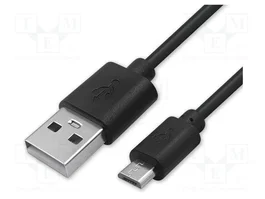 QOLTEC Cable USB A a USB B micro 0,5m negro