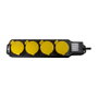 LogiLink Regleta para exteriores con 4 tomas de seguridad, interruptor e IP44, negro