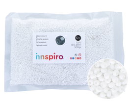 Innspiro Rocalla de Vidrio Redonda Blanco Opaco 2,3mm 500g