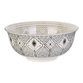 Home Deco Factory Bol Colección Mirage Diámetro 20 cm Altura 9 cm Beige Negro