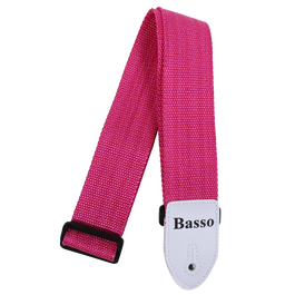 Correa Basso para Guitarra y Bajo Rosa 5 cm