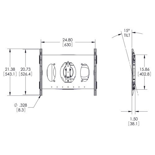Vogel's PFW6850 Soporte de Pared Inclinable y Giratorio para Pantallas, Negro, Carga 45 kg, Ultrafino