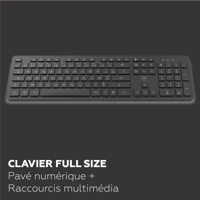 Mobility Lab MOB3700527313986 Teclado Inalámbrico Premium AZERTY Negro