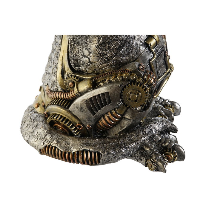 DKD Home Decor Mesita Auxiliar de Resina Steampunk Gris