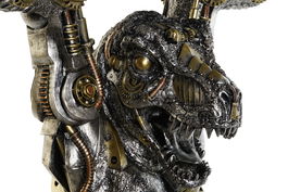 DKD Home Decor Mesita Auxiliar Steampunk Gris Multicolor 36 x 51 x 33 cm