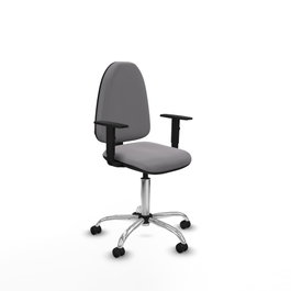 PIQUERAS Y CRESPO Silla de oficina Aýna Gris con Base Cromada