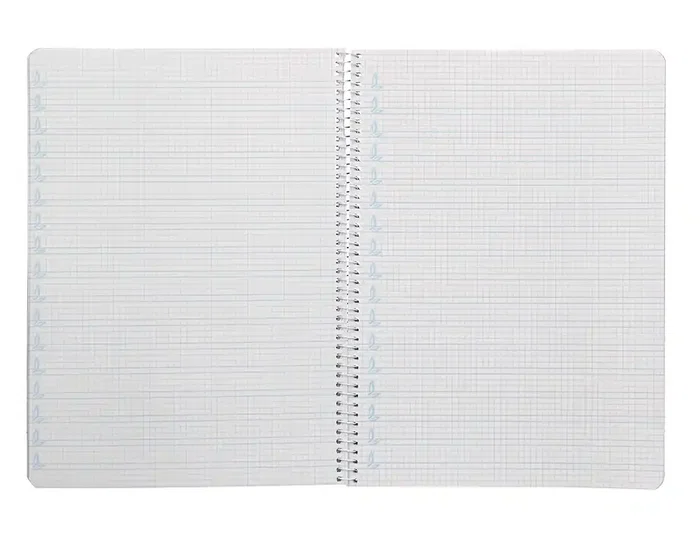 Liderpapel Cuaderno Espiral A4 Pautaguía Tapa Blanda 80 Hojas 75gr Cuadro Pautado 4mm Rojo