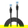 LINDY Cable de Red Patch Cat6A S/FTP 0.5m LSZH Negro 47176 - Alta Velocidad 1000 Mbps, Blindado, Conectores RJ-45 Macho