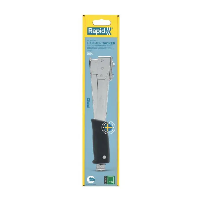 Rapid Martillo profesional para grapas, R54, 140/10-14 mm, para fijación y aislamiento, 5001696