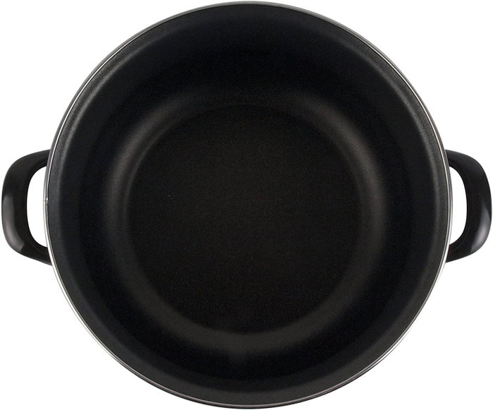 MAGEFESA BLACK Olla 20 cm con tapa de cristal Inducción