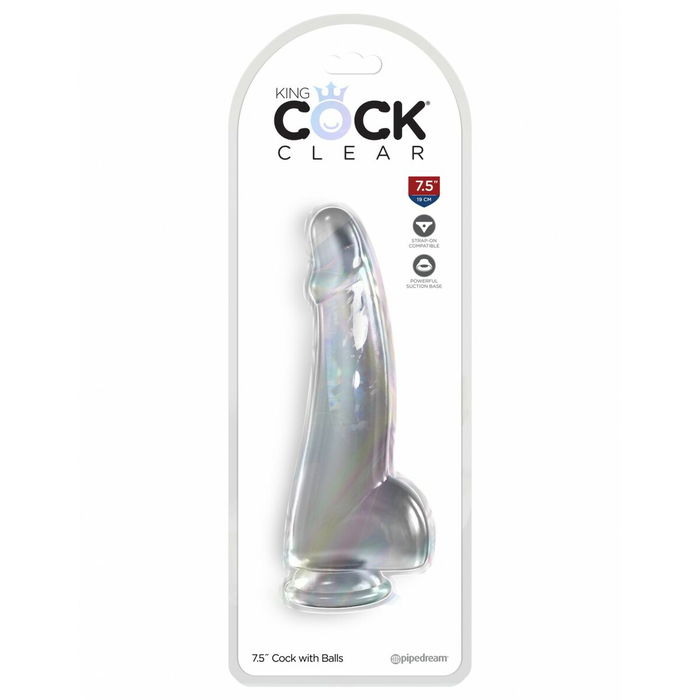 Consolador Realista Pipedream - King Cock Transparente