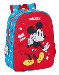 Mochila Escolar Mickey Mouse Clubhouse Fantastic Azul Rojo 26 x 34 x 11 cm