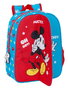 Mochila Escolar Mickey Mouse Clubhouse Fantastic Azul Rojo 26 x 34 x 11 cm