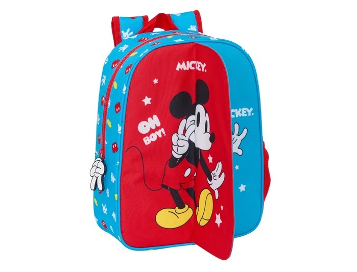 Safta Mochila Infantil Mickey Mouse Fantastic Adaptable a Carro Front-Inter