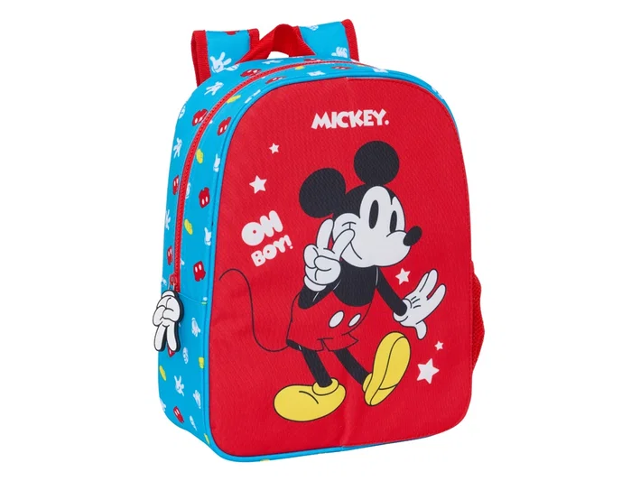 Safta Mochila Infantil Mickey Mouse Fantastic Adaptable a Carro Front-Inter