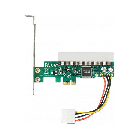 DeLOCK Tarjeta Elevadora PCI Express x1 a PCI 32 Bit 5 V Slot Asmedia, compatible con Windows 10, 8.1, Server 2019 y Linux, 1 pieza