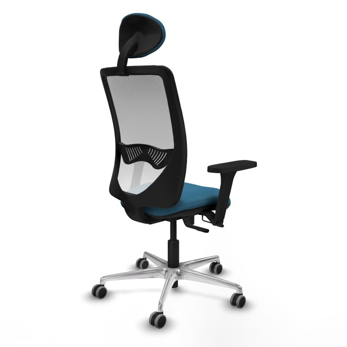 PIQUERAS Y CRESPO Silla de oficina Zulema Verde petróleo y Blanco PIQUERAS Y CRESPO Silla de oficina Zulema Verde petróleo y Blanco