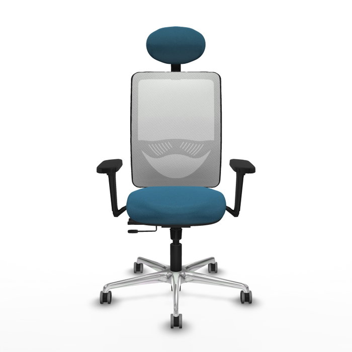 PIQUERAS Y CRESPO Silla de oficina Zulema Verde petróleo y Blanco PIQUERAS Y CRESPO Silla de oficina Zulema Verde petróleo y Blanco
