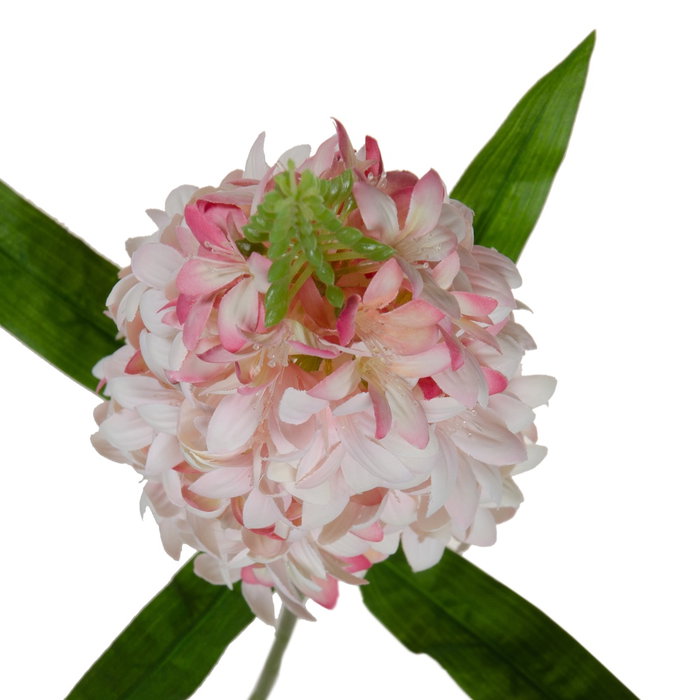 Flor Jacinto Rosa Pvc Jardín 95 cm (Set de 12)