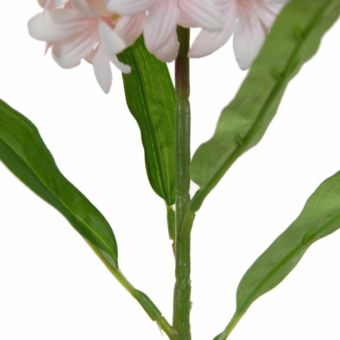 Flor Jacinto Rosa Pvc Jardín 95 cm (Set de 12)