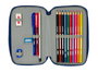 Estuche Escolar con Accesorios Munich North Azul marino 12.5 x 19.5 x 4 cm 29 Piezas