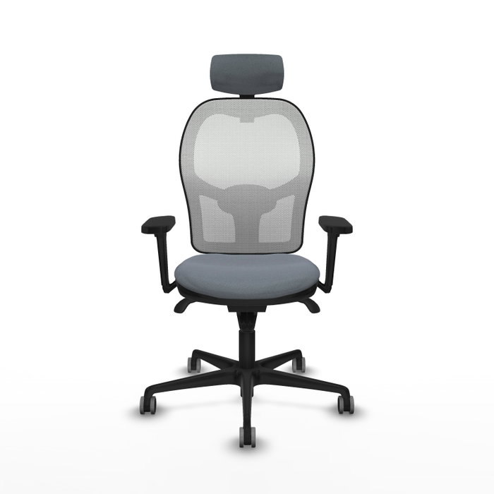 PIQUERAS Y CRESPO Silla de oficina Jorquera Gris y Blanca