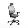 PIQUERAS Y CRESPO Silla de oficina Jorquera Gris y Blanca
