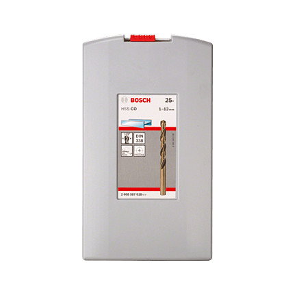 Bosch Juego de brocas HSS-Co ProBox 25 piezas 1-13 mm