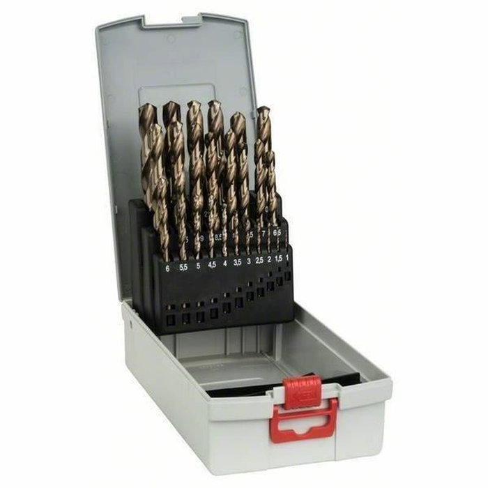 Bosch Juego de brocas HSS-Co ProBox 25 piezas 1-13 mm