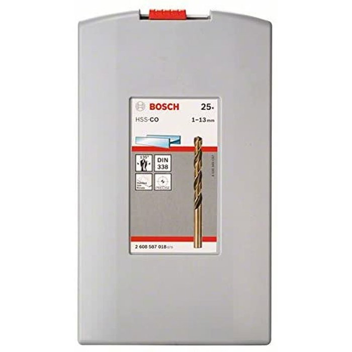 Bosch Juego de brocas HSS-Co ProBox 25 piezas 1-13 mm