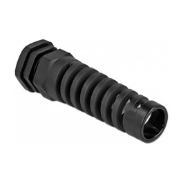 DeLOCK Prensaestopas con alivio de tensión PG21 negro