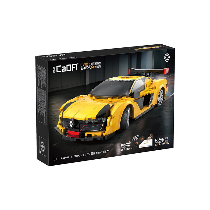 Cada Renault Sport RS.01 Escala 1:20 294 Piezas Coche de Construcción con Control Remoto 2.4G y App +6 Años
