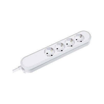 Bachmann SMART Regleta de 4 tomas con toma de tierra, 1,5m, blanco Bachmann SMART Regleta de 4 tomas con toma de tierra, 1,5m, blanco