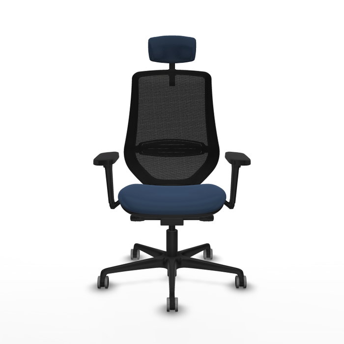 PIQUERAS Y CRESPO Silla de oficina Mardos con mecanismo Sincro/Traslack, Azul marino y Negro PIQUERAS Y CRESPO Silla de oficina Mardos con mecanismo Sincro/Traslack, Azul marino y Negro