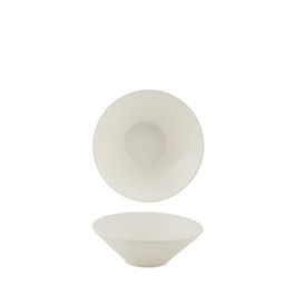 SUMMA MODERN Bol Cónico de Porcelana Blanca, 13 cm de Diámetro, 20 cl de Capacidad, Apto Lavavajillas y Microondas