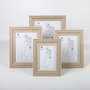 DKD Home Decor Marco Foto 15x20 Basicos Natural Lino Mdf 6 Unidades 21 x 26 x 1.8 cm