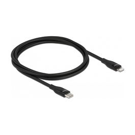 DeLOCK Cable USB Tipo C a Lightning MFi 1 m Negro - Para iPhone, iPad, iPod, Transferencia de Datos y Carga Rápida
