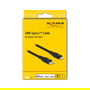 DeLOCK Cable USB Tipo C a Lightning MFi 1 m Negro - Para iPhone, iPad, iPod, Transferencia de Datos y Carga Rápida