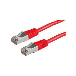 ROLINE Patchkabel Kat.6 Class E S/FTP PiMF Rojo 1m