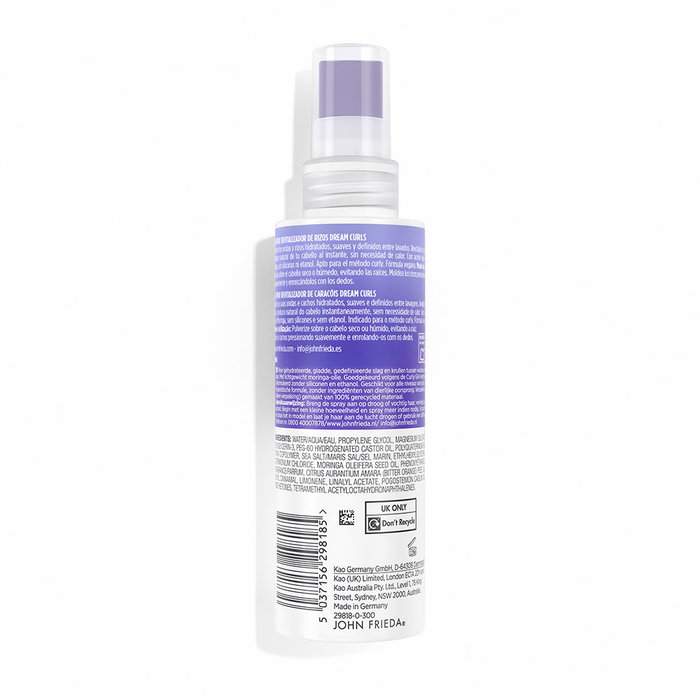 John Frieda FRIZZ-EASE Dream Curls Spray Revitalizante para Rizos, Onda y Bucles, 150 ml