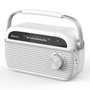 Denver TRB-67W Radio analógica con Bluetooth, Blanco