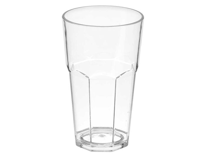 Leknes Vaso Transparente 350 ml de Plástico (PS) con Dimensiones 8 x 13.3 x 8 cm (Set de 48)