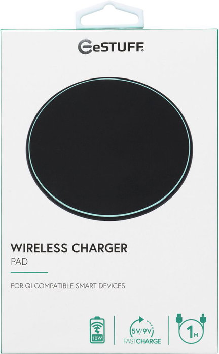 eSTUFF Cargador Inalámbrico Rápido Qi 15W Negro eSTUFF Cargador Inalámbrico Rápido Qi 15W Negro