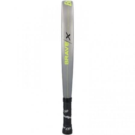 Bullpadel BRAVE 3 2021 Pala de Pádel Brave 3.0 2021 Gris Amarilla | Control y Precisión, Goma EVA Soft, Intermedio/Avanzado