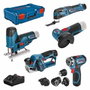 Bosch Professional Paquete de 5 Herramientas con 3 Baterías y Cargador