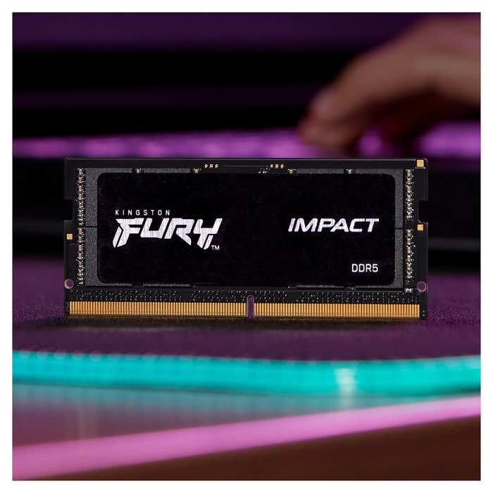 Kingston KF548S38IB-16 Módulo de Memoria RAM 16 GB DDR5 4800MT/s CL38 SODIMM para Portátil FURY Impact con Intel XMP 3.0 y Disipador Térmico (1x16GB)