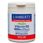 LAMBERTS Vitamina D3 1000 UI 90 cápsulas Vegan